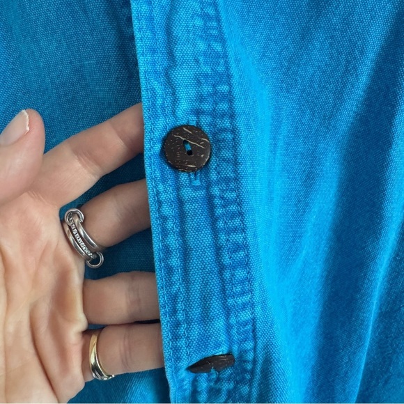 Vintage Sea Breeze Blue Cotton Jacket L - Picture 4 of 9